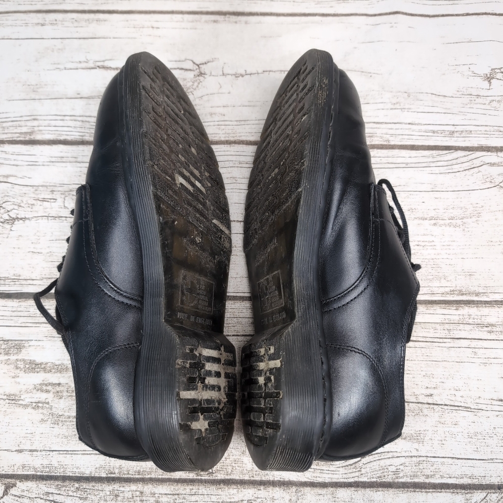 Vintage Dr Martens Black Leather Lace Up Oxford Shoes Men Size 8 - Picture 5 of 11